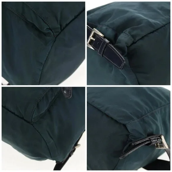 PRADA Backpack Nylon Blue Silver Auth 157773 - Picture 16 of 16